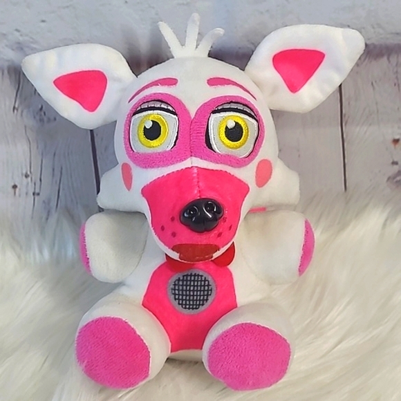 Funko Five Nights At Freddy's Foxy Sister Location Funtime Fox Plush Pink 7" Toy - Picture 14 of 14